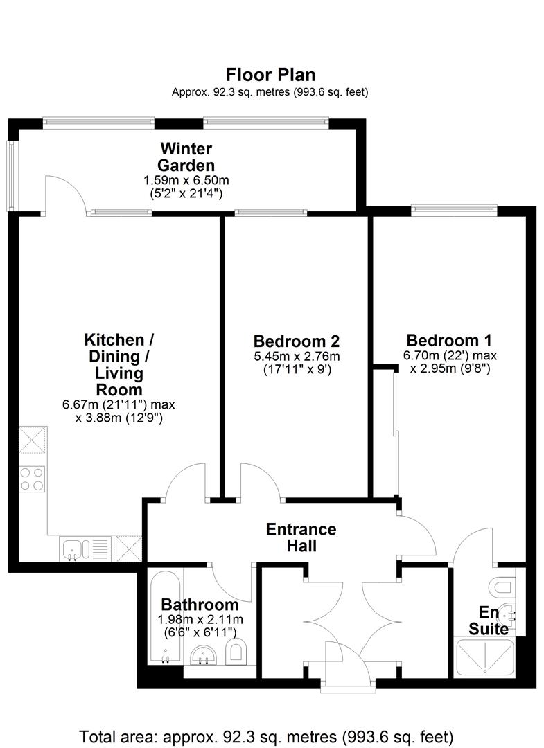 Floor plan Clara Rackham Street, Cambridge